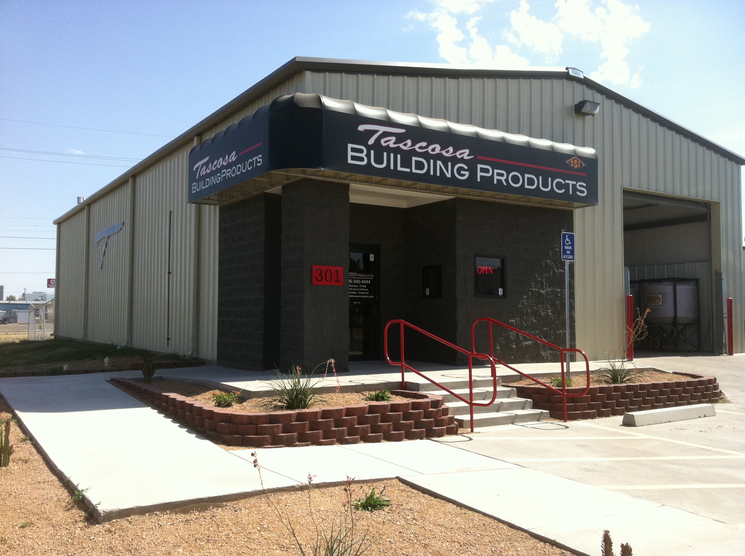 Tascosa Building Products building in Amarillo, Texas.